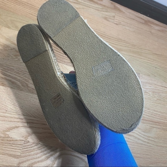 Olivia Miller Denim Knot Slide Sandals Sz 9 Open Toe Blue Women’s - Picture 4 of 7